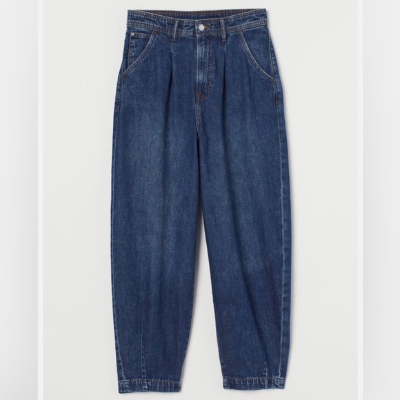 BNWT H&M dark wash balloon fit jeans - Picture 2 of 3